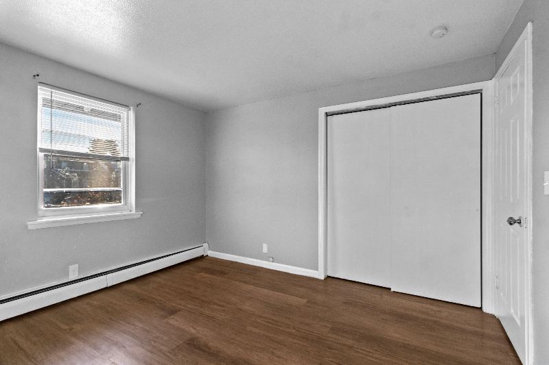 Bedroom with double closet